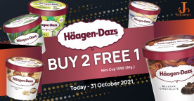 Haagen Dazs  Buy 2 free 1